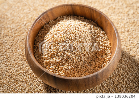 White sesame seeds 139036204
