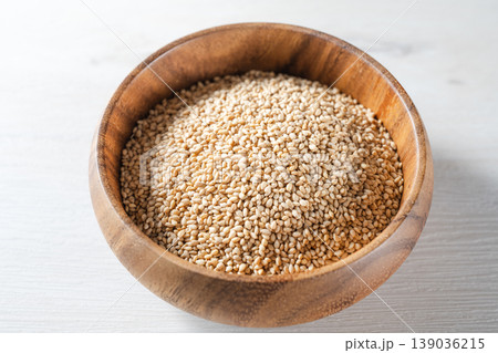 White sesame seeds 139036215