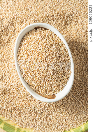White sesame seeds 139036225