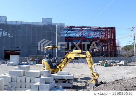 ショッピングモールの建設現場 ショッピングモールの建設現場 139036516