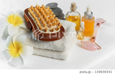 Spa wellness items for relaxation and skincare 139036541