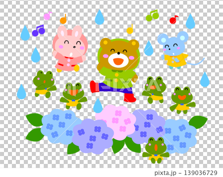 カエルと動物たち 139036729