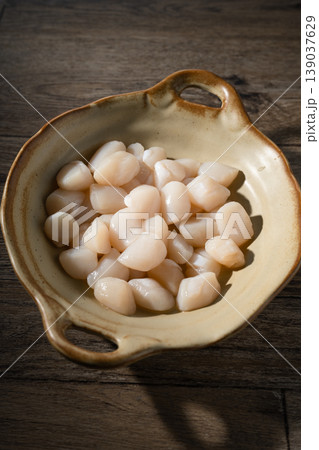 Scallop adductor muscle Scallop adductor muscle 139037629