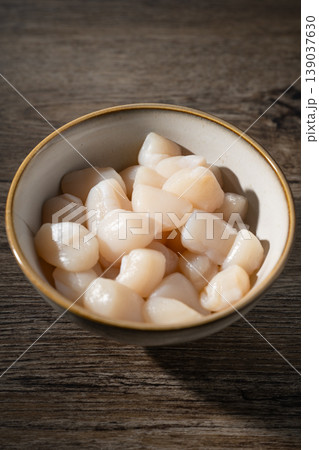 Scallop adductor muscle Scallop adductor muscle 139037630
