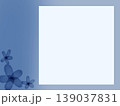 青い花のカードイラスト 139037831