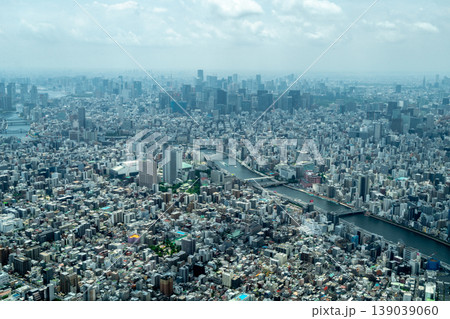 Aerial view of central Tokyo cityscape in Japan Aerial view of central Tokyo cityscape in Japan 139039060