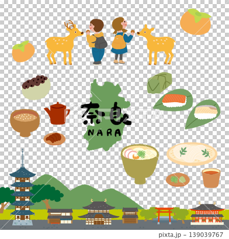 當地美食:奈良水彩插畫集 當地美食:奈良水彩插畫集 139039767