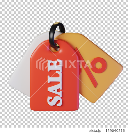 Discount coupon. Isolated on transparent background. 3D illustration. High resolution Discount coupon. Isolated on transparent background. 3D illustration. High resolution 139040216