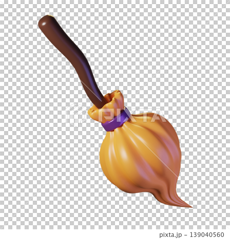 Flying broom. 3D illustration. High resolution Flying broom. 3D illustration. High resolution 139040560