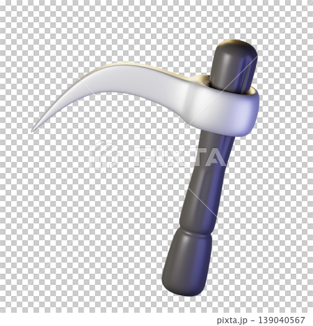 Halloween sickle. 3D illustration. High resolution Halloween sickle. 3D illustration. High resolution 139040567