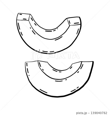 Vector illustration of a ripe avocado. Slices, pieces, and halves. Isolated sketch of this organic tropical fruit in an engraving style for menus, kitchen design, or healthy food packaging. Vector illustration of a ripe avocado. Slices, pieces, and halves. Isolated sketch of this organic tropical fruit in an engraving style for menus, kitchen design, or healthy food packaging. 139040782