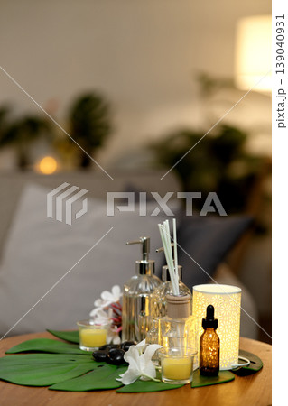 Spa wellness items home decor for ultimate relaxation tranquil atmosphere with essential oils aromatic candles Spa wellness items home decor for ultimate relaxation tranquil atmosphere with essential oils aromatic candles 139040931