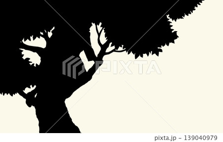 Vector drawing. Zacchaeus on the tree 139040979