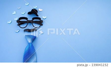 Show appreciation for Dad on Fathers Day with tasteful top view 139041232