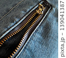 Denim Zipper Close-Up Texture 139041387