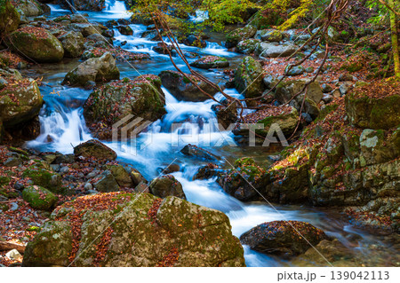 晩秋の赤西渓谷の風景5 兵庫県宍粟市 晩秋の赤西渓谷の風景5 兵庫県宍粟市 139042113