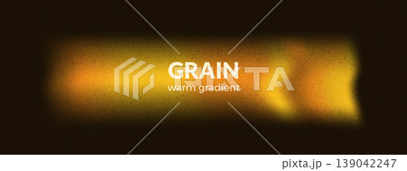 Abstract dark distress grain background with gold light gradation. Brown gradient overlay with grain blur texture . Vector grainy gradation background template for presentation design 139042247