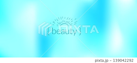 Turquoise blue gradient with boho sun blue sky and fresh air for summer. Calm turquoise background with naive doodle sign. Bright gradient vector in smooth pastel modern atmosphere Turquoise blue gradient with boho sun blue sky and fresh air for summer. Calm turquoise background with naive doodle sign. Bright gradient vector in smooth pastel modern atmosphere 139042292
