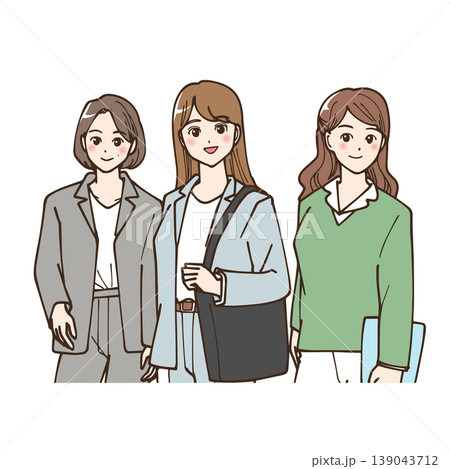 社会で自分らしく活躍する女性たち 139043712
