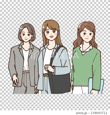 社会で自分らしく活躍する女性たち 139043712