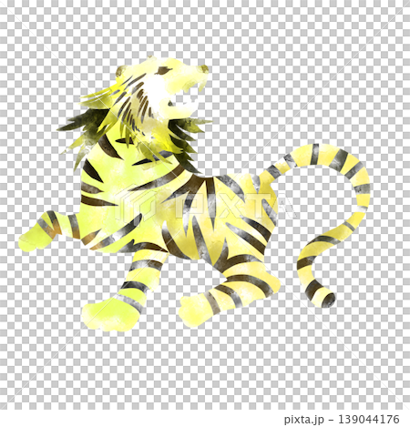 白虎の手描きのイラスト 白虎の手描きのイラスト 139044176