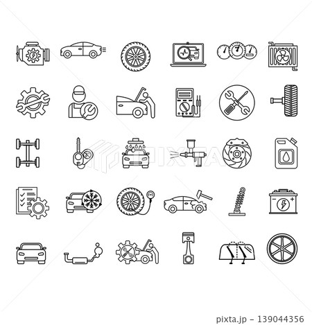 Set of Car Service Icons.  139044356