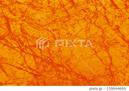 Orange bright vibrant marble surface cracks kitchen interior structure abstract cracked pattern texture floor tile background Orange bright vibrant marble surface cracks kitchen interior structure abstract cracked pattern texture floor tile background 139044669