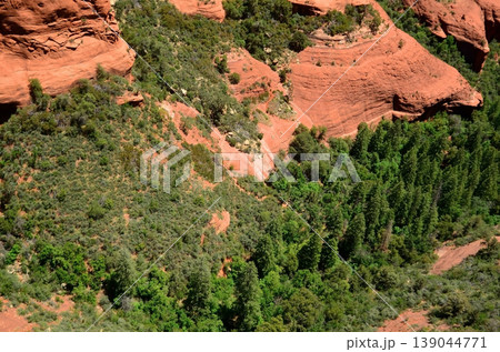 Aerial View Red Rock Country surrounding Sedona Arizona Aerial View Red Rock Country surrounding Sedona Arizona 139044771