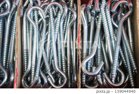 Construction hooks close-up. Building materials Construction hooks close-up. Building materials 139044940