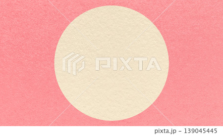Light pink paper texture background with pastel cream circle and copy space for banner, presentation, template 139045445