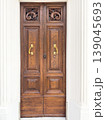 ancient ornate wooden door 139045693