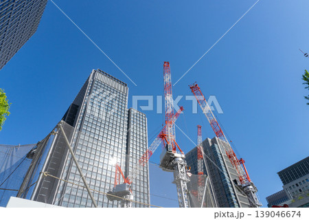 東京のビル建設12 東京のビル建設12 139046674