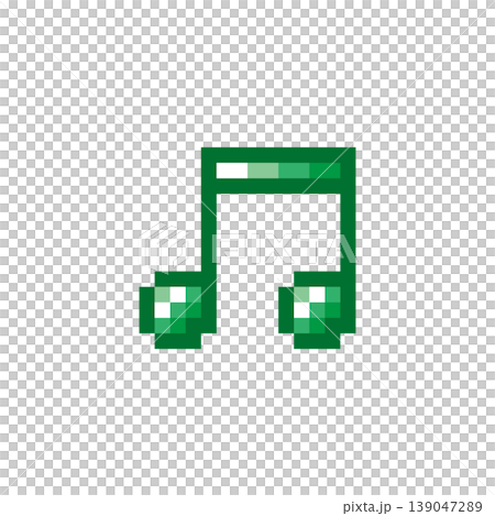 Pixel art icon, mini musical note mark 02 (4) 139047289
