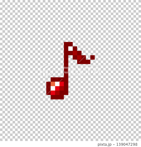 ドット絵アイコン ミニ音符マーク 01 (5) ドット絵アイコン ミニ音符マーク 01 (5) 139047298