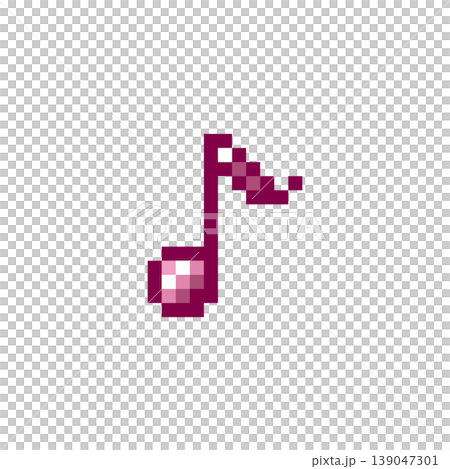 Pixel art icon, mini musical note mark 01 (8) Pixel art icon, mini musical note mark 01 (8) 139047301