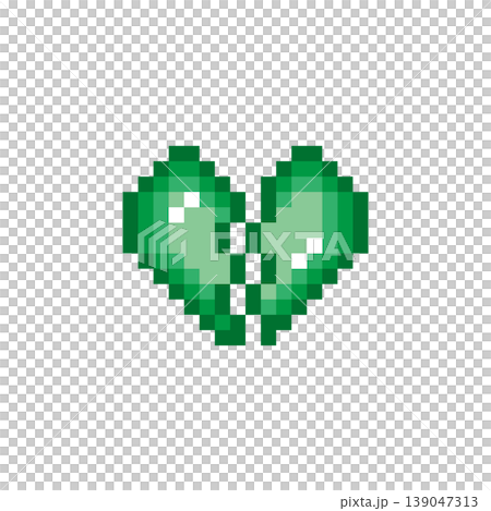 ドット絵アイコン ミニ割れたハートマーク (4) ドット絵アイコン ミニ割れたハートマーク (4) 139047313