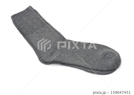 Pair of gray woolen socks 139047451