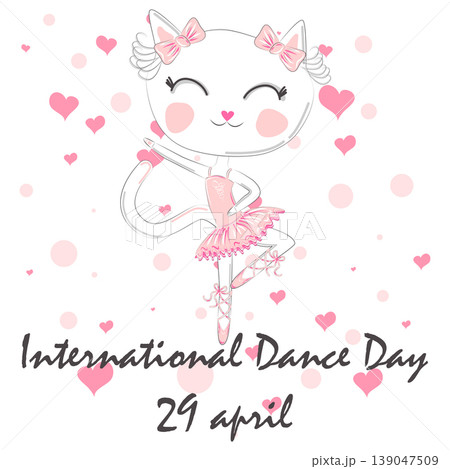 International Dance Day. April 29. Design template, or greeting card 139047509