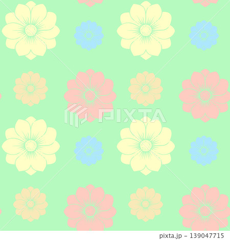 Floral Kids Seamless Pattern Floral Kids Seamless Pattern 139047715