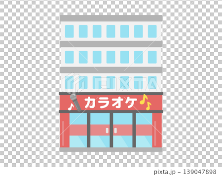 卡拉OK建築插圖 139047898