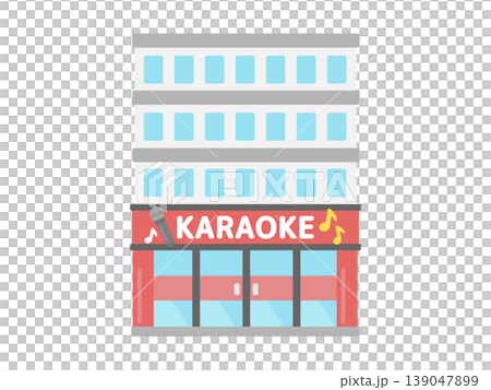 卡拉OK建築插圖 139047899