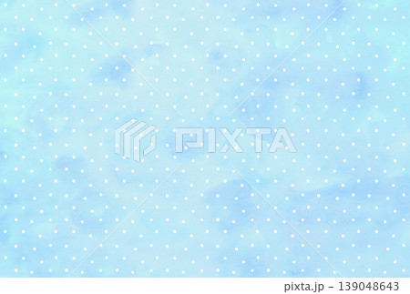 水彩風 小さな手描き風ドット柄の背景(ブルー) 水彩風 小さな手描き風ドット柄の背景(ブルー) 139048643