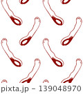 Red line pattern of embossed vibrator massager, adult toys for sex games, Minimalist repeat for sex shop packaging or brand identity 139048970