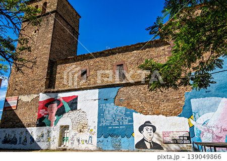 Ruesta abandoned village next to the Yesa reservoir near Jaca, Z 139049866