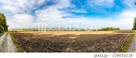 Panoramic view of battlefield near Slavkov city, Czech Republic. Austerlitz battleground during Napoleonic wars in 1805. South Moravia region. Panoramic view of battlefield near Slavkov city, Czech Republic. Austerlitz battleground during Napoleonic wars in 1805. South Moravia region. 139050216