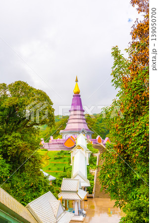 The royal stupa and pagoda dedicated to the king and queen of Thailand in Doi Inthanon national park near Chiang Mai city. "Phra Maha Dhatu Nabha Metaneedol" and "Nabhapol Bhumisiri" in local speak The royal stupa and pagoda dedicated to the king and queen of Thailand in Doi Inthanon national park near Chiang Mai city. "Phra Maha Dhatu Nabha Metaneedol" and "Nabhapol Bhumisiri" in local speak 139050700