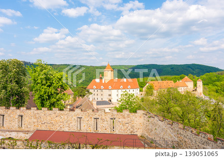 Veveri castle, Czech republic. Old ancient castle near the Brno city in South Moravia region Veveri castle, Czech republic. Old ancient castle near the Brno city in South Moravia region 139051065