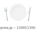 お皿とナイフとフォーク 139051300