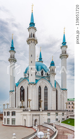 Kul Sharif mosque in Kazan Kremlin, Tatarstan, Russia. It is tourist attraction of Kazan. 139051720