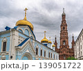 Bell tower of the Epiphany Cathedral in Kazan, Russia 139051722